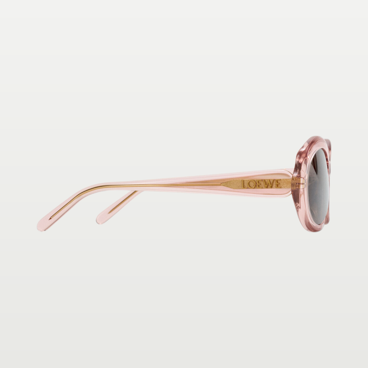 LOEWE Mini Oval Slim sunglasses in Transparent Antique Rose