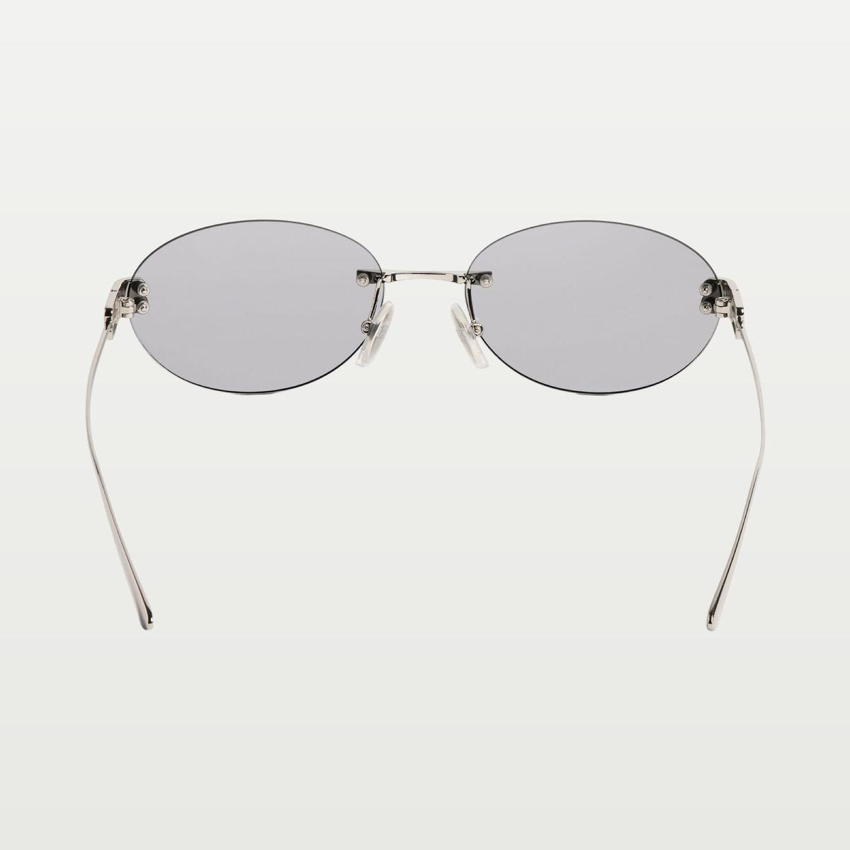 Balenciaga Gossip Oval Af Sunglasses in Light Grey