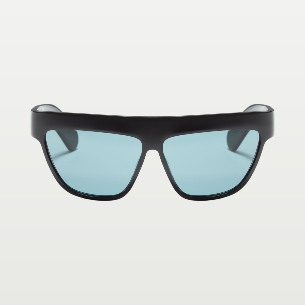 Valentino Geometric Acetate Eyewear — BLACK/GREEN