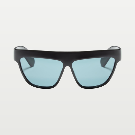 Valentino Geometric Acetate Eyewear — BLACK/GREEN
