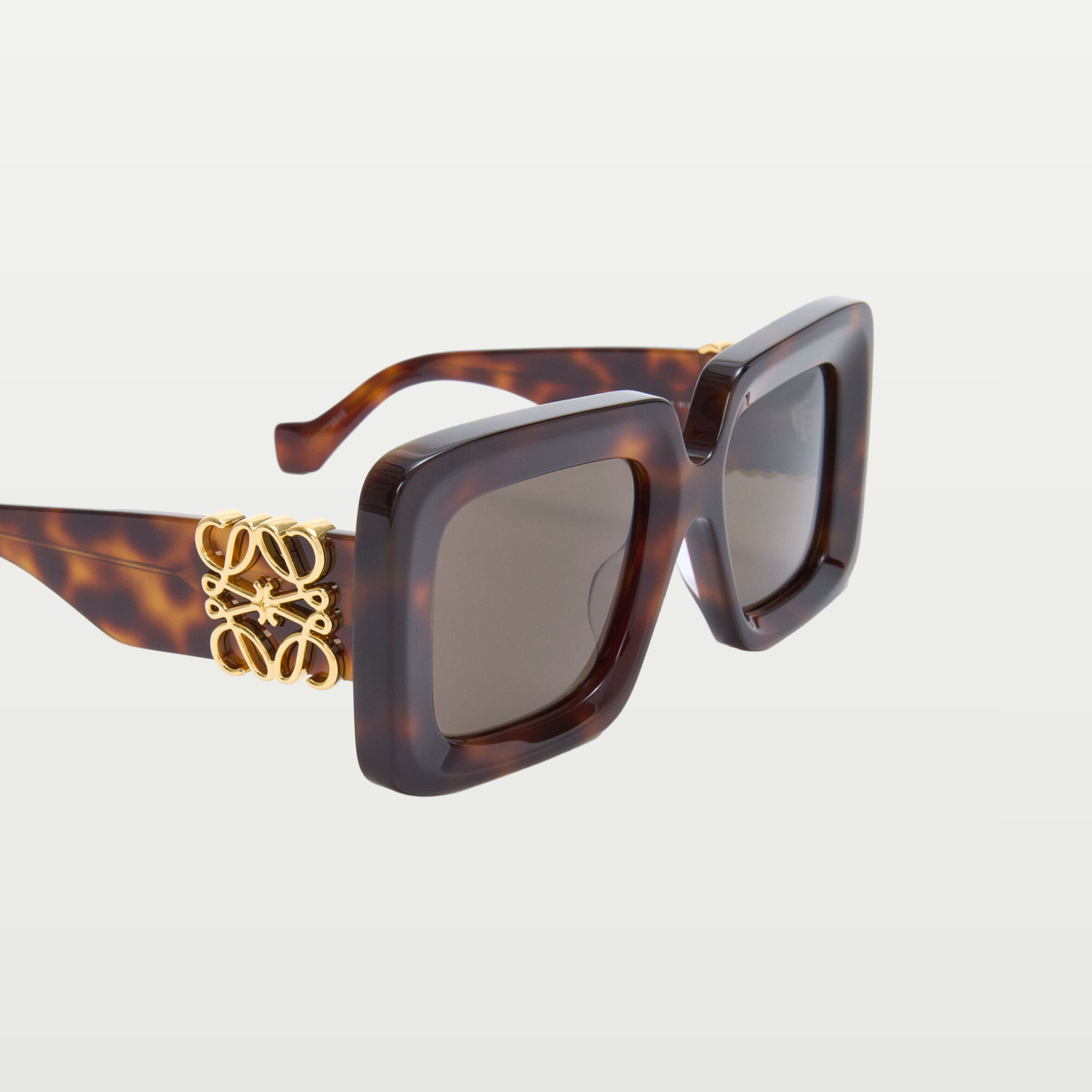 LOEWE Beveled Square Maxi Anagram sunglasses in Havana