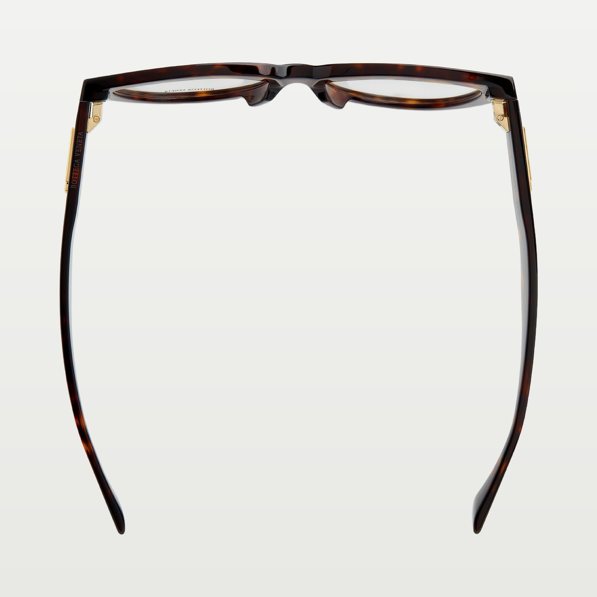 Bottega Veneta Women's Classic Recycled Acetate Cat Eye Eyeglasses in Havana/transparent