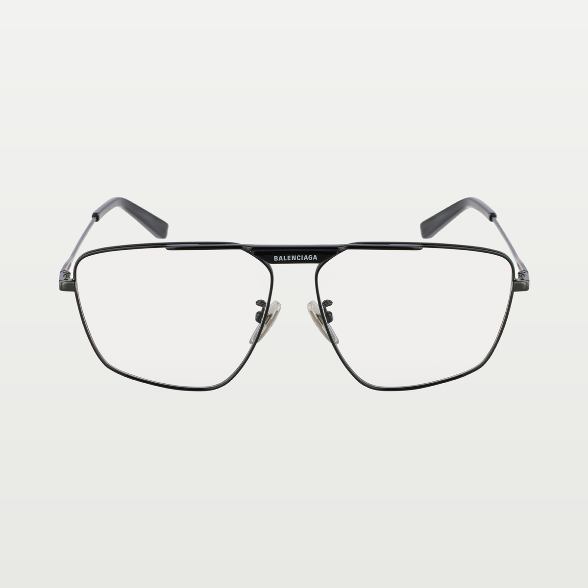 Balenciaga Tag 2.0 Navigator Sunglasses in Dark Silver