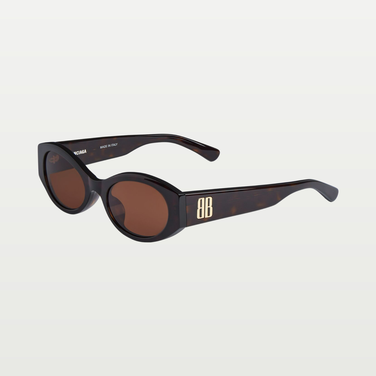 Balenciaga Women's Nano Round Af Sunglasses in Dark Havana