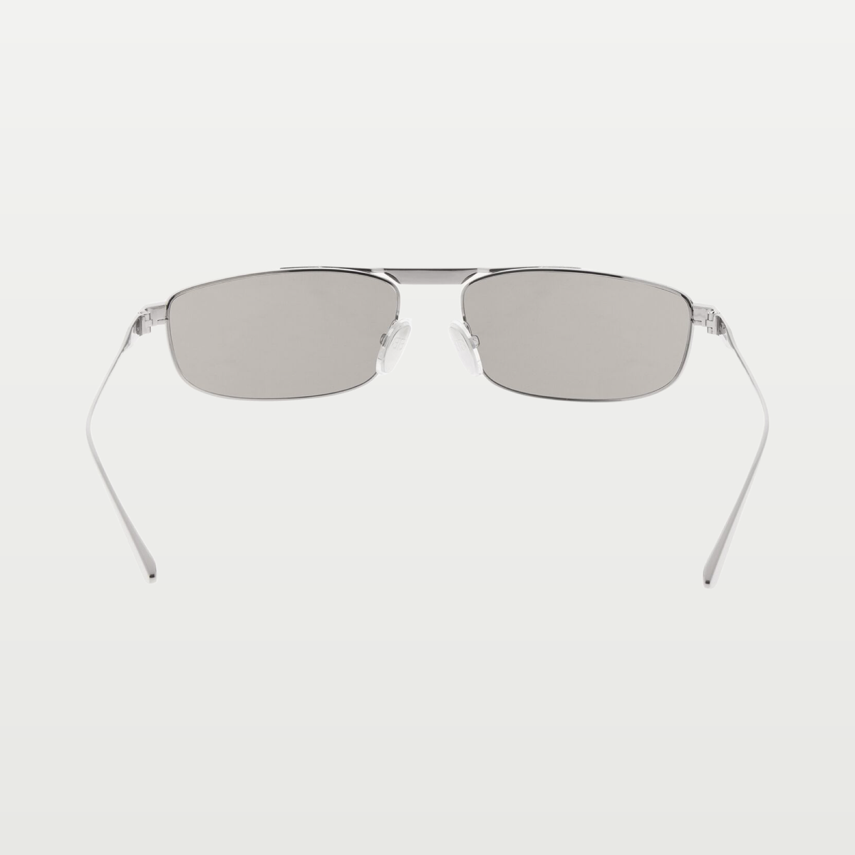 Balenciaga Tag 3.0 Rectangle Sunglasses in Light Grey