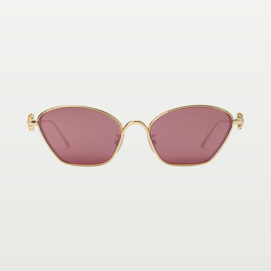 LOEWE Anagram Bombé Hexagon sunglasses in Burgundy