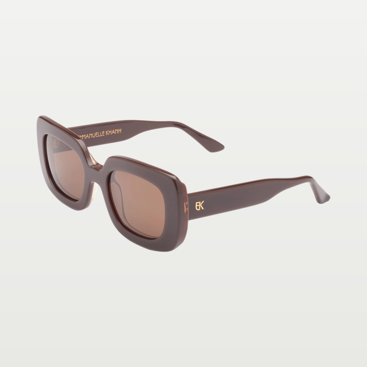 Emmanuelle Khanh Sunglasses PAMELA — CHOCOLATE LACQUER