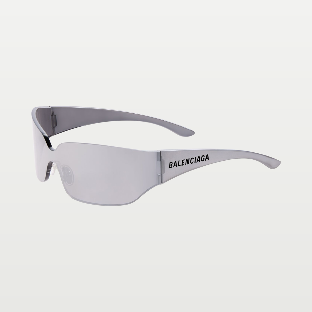 Balenciaga Mono Square Sunglasses in Silver