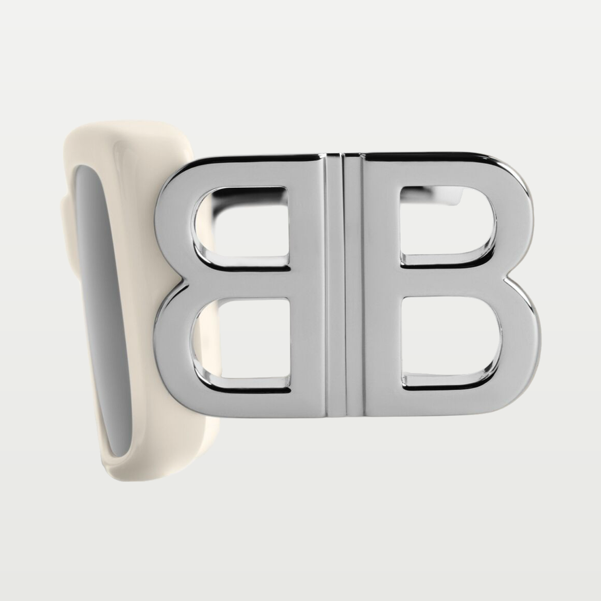 Balenciaga Women's Dynasty Rectangle Sunglasses in Ivory Cream