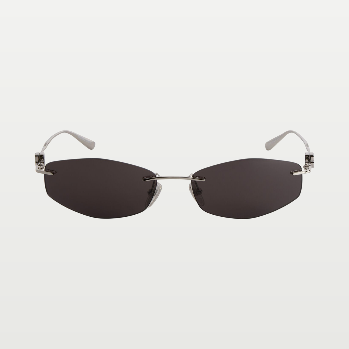Balenciaga Women's Nano D-frame Sunglasses in Silver