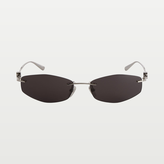 Balenciaga Women's Nano D-frame Sunglasses in Silver