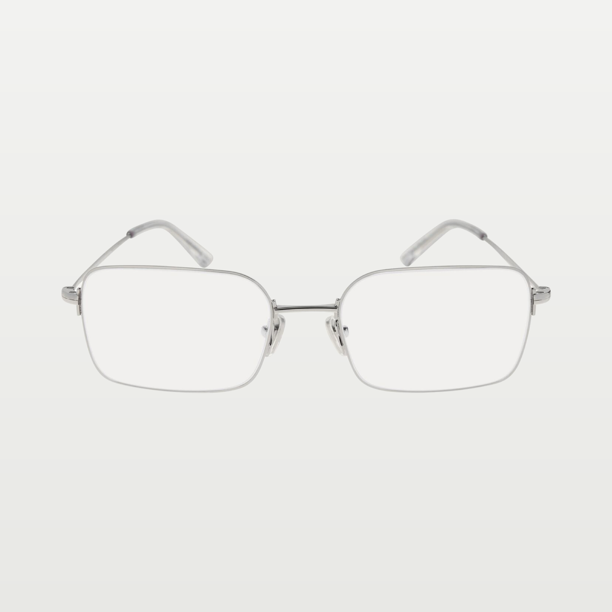 Balenciaga Invisible Rectangle Sunglasses in Silver