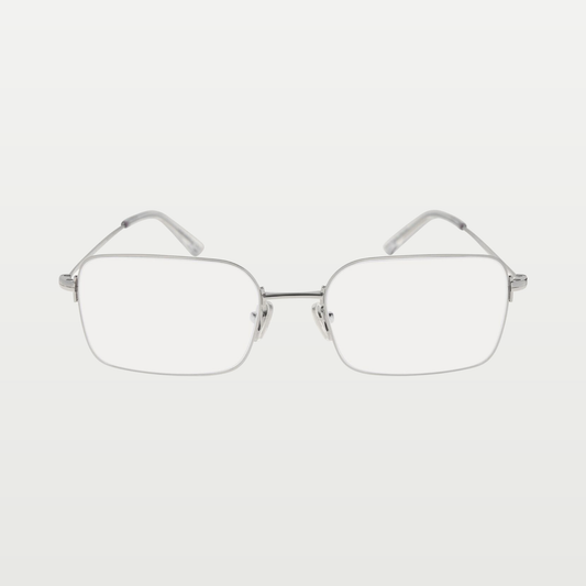 Balenciaga Invisible Rectangle Sunglasses in Silver