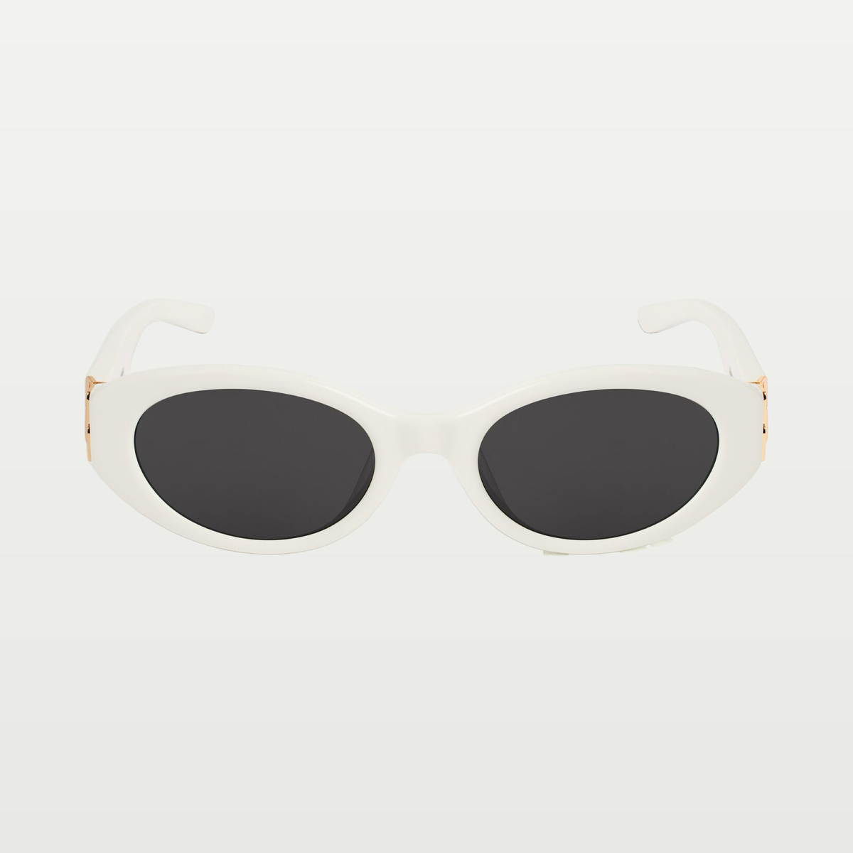 Balenciaga Women's Cosmo Round Af Sunglasses in Off White