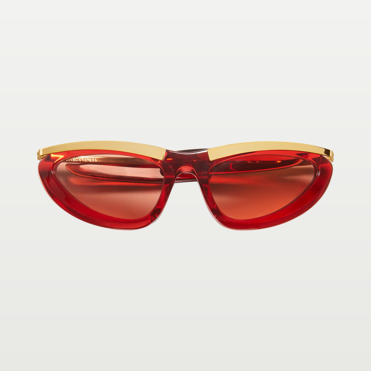 Bottega Veneta Prisma Cat Eye Sunglasses in Red