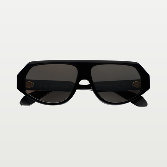 Emmanuelle Khanh Sunglasses OZONE — ORGANIC CRYSTAL BLACK - GOLD