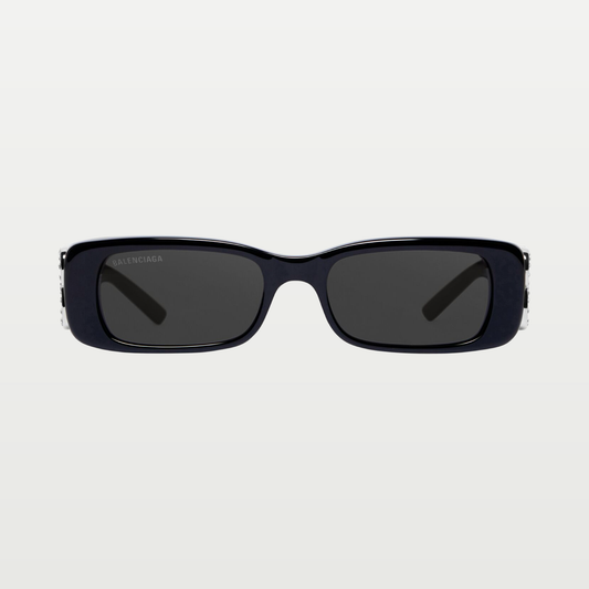 Balenciaga Women's Dynasty Rectangle Sunglasses in Black