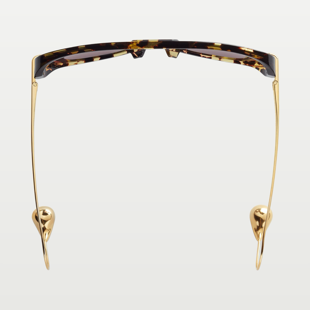 Bottega Veneta Drop Aviator Sunglasses in Havana/grey