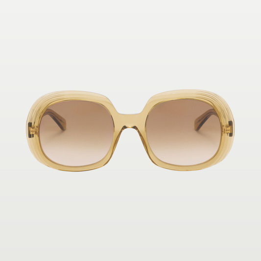 LOEWE Mini Anagram Steps Square sunglasses in Transparent Olive