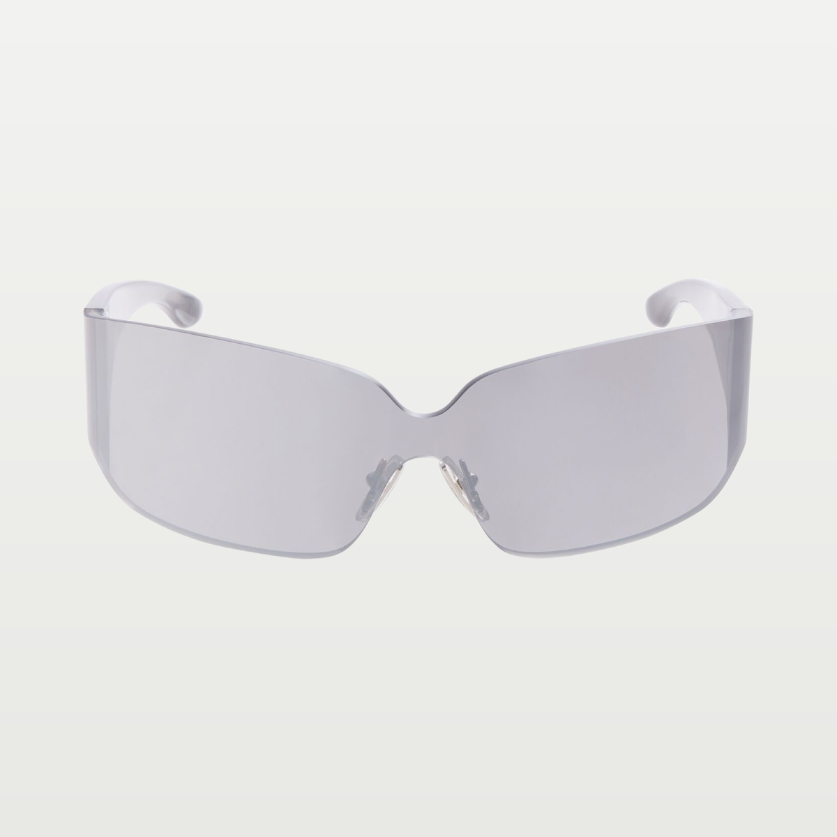 Balenciaga Mono Square Sunglasses in Silver