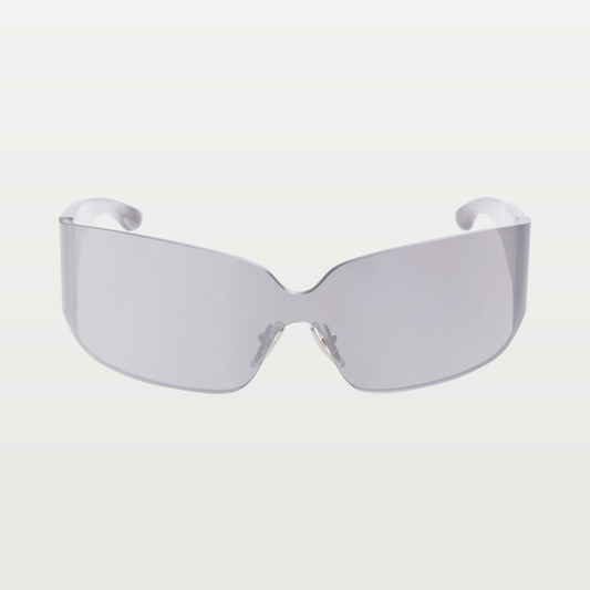 Balenciaga Mono Square Sunglasses in Silver