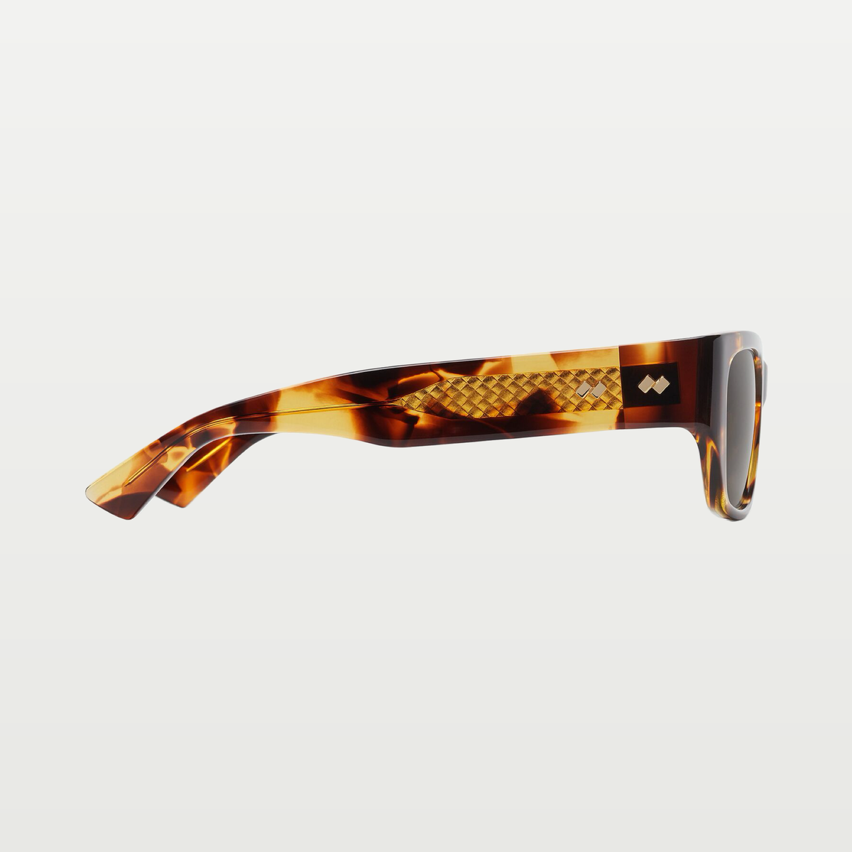 Bottega Veneta Intrecciato Square Sunglasses in Havana/brown