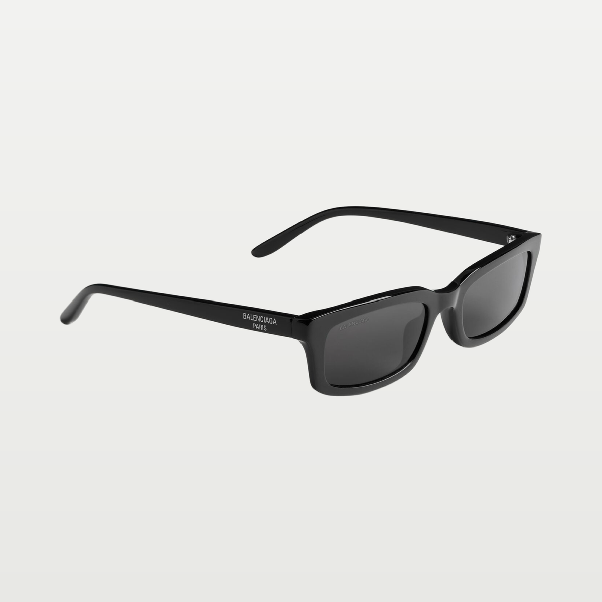 Balenciaga Daily Rectangle Sunglasses in Black