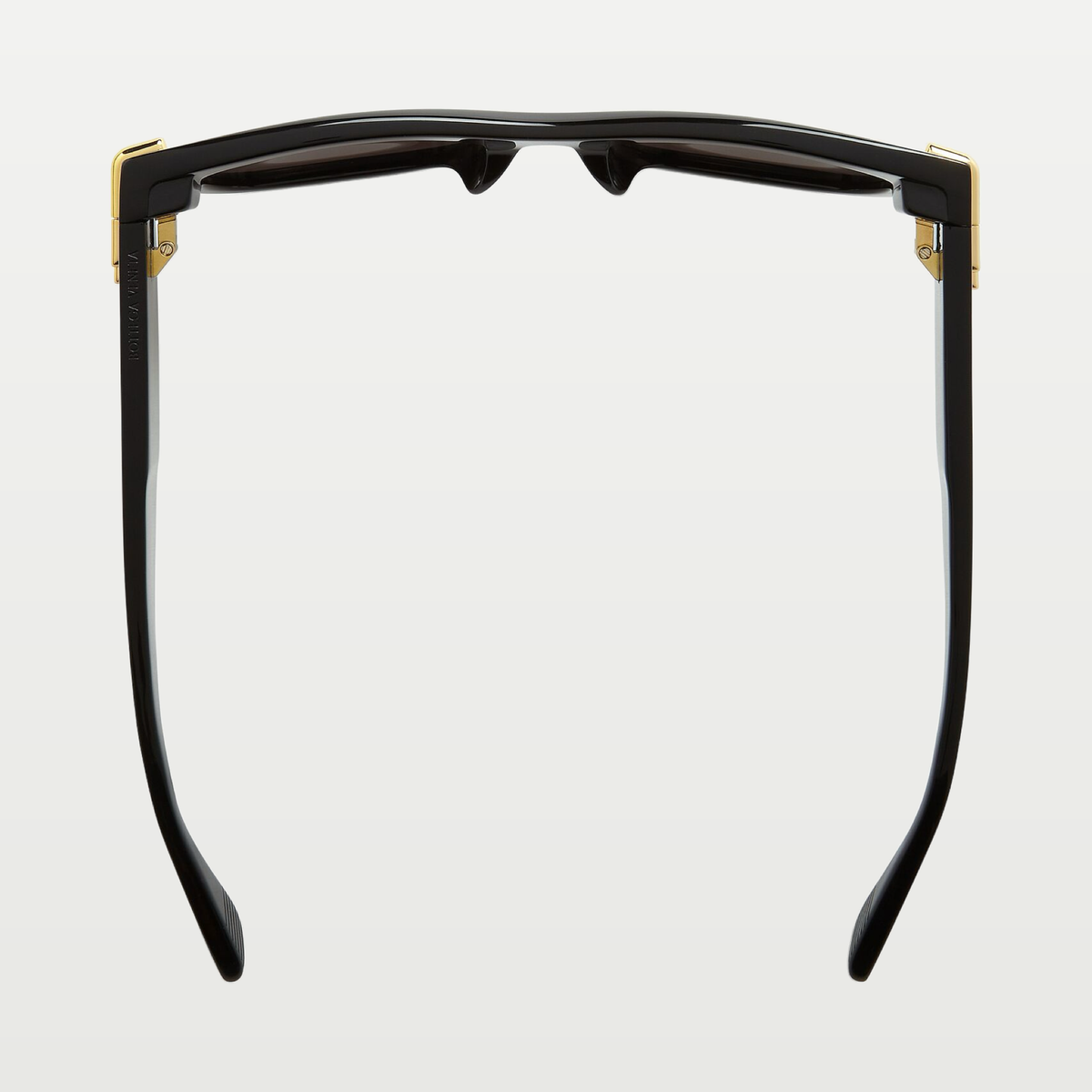 Bottega Veneta Mitre Square Sunglasses in Black/grey