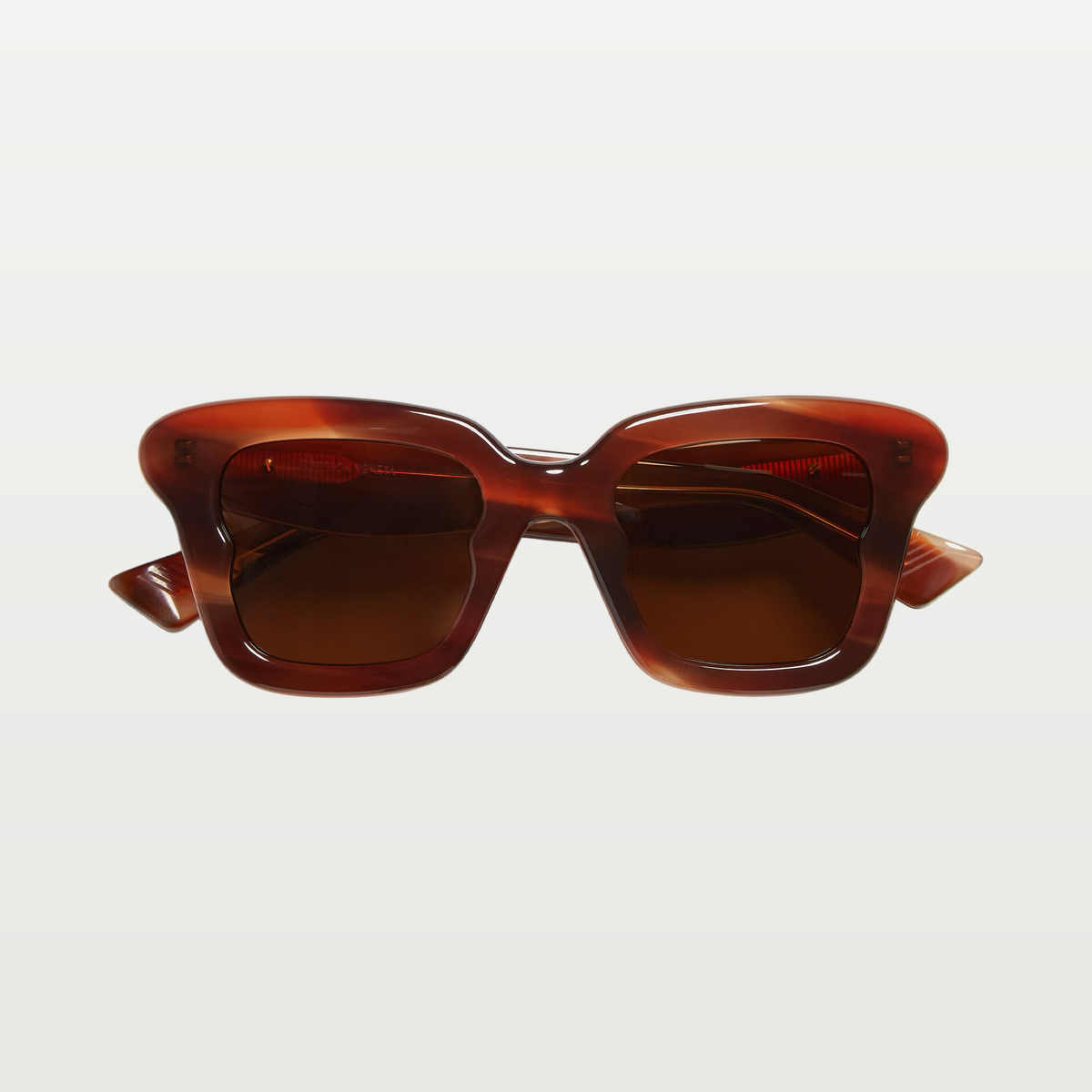 Bottega Veneta Sophia Ribbon Butterfly Sunglasses in Havana/brown