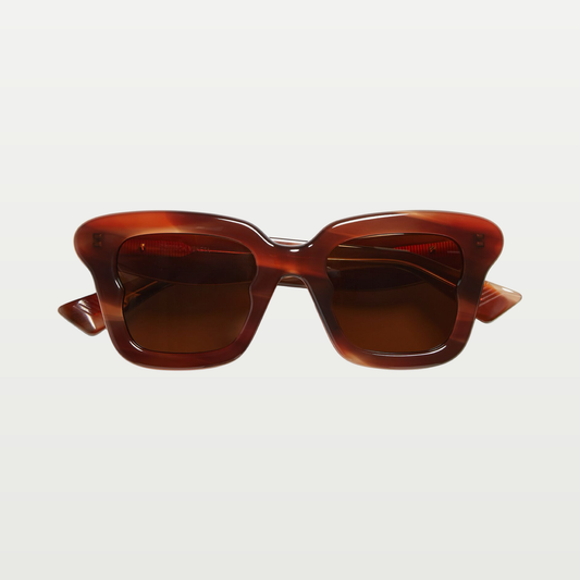 Bottega Veneta Sophia Ribbon Butterfly Sunglasses in Havana/brown
