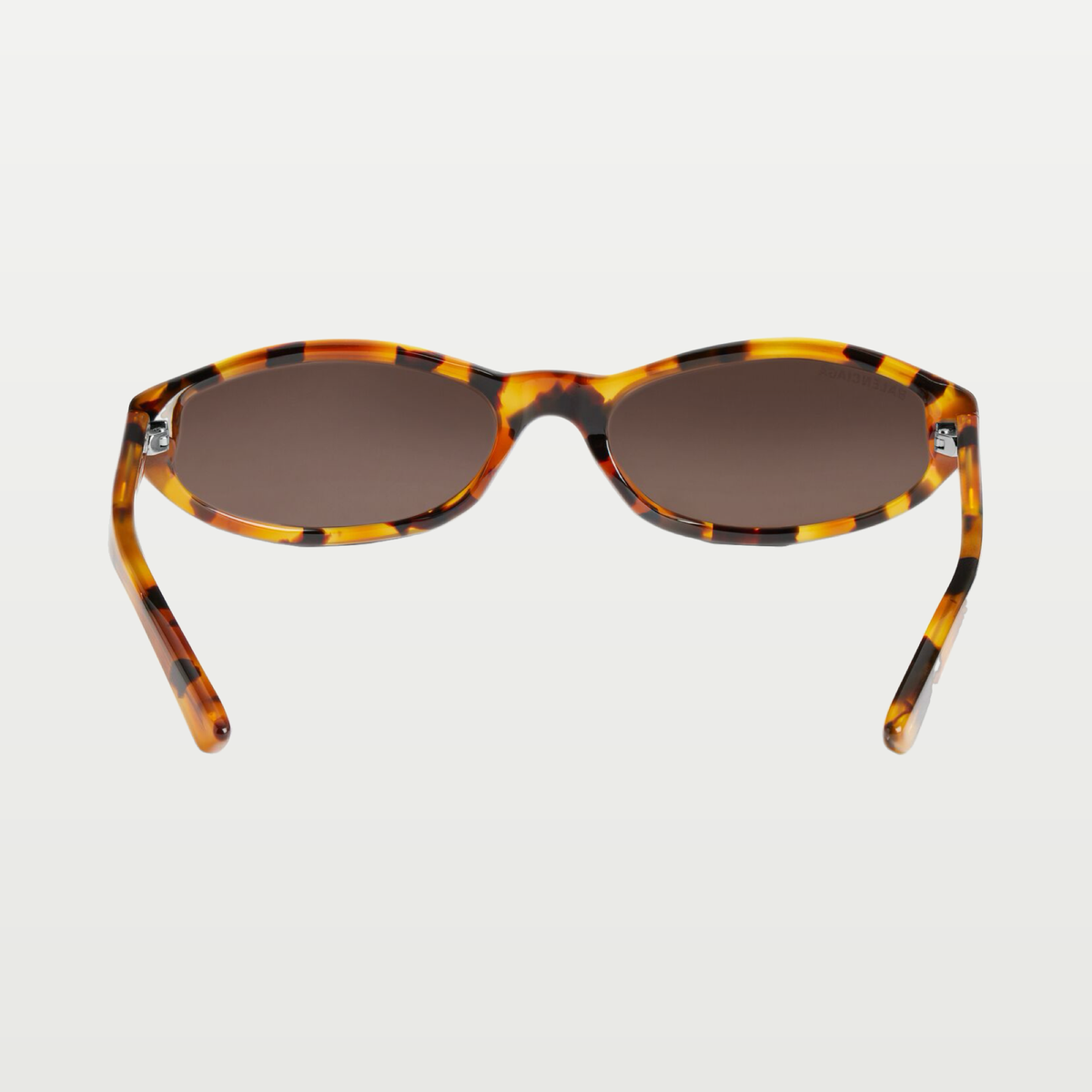 Balenciaga Neo Round Sunglasses in Spotted Havana