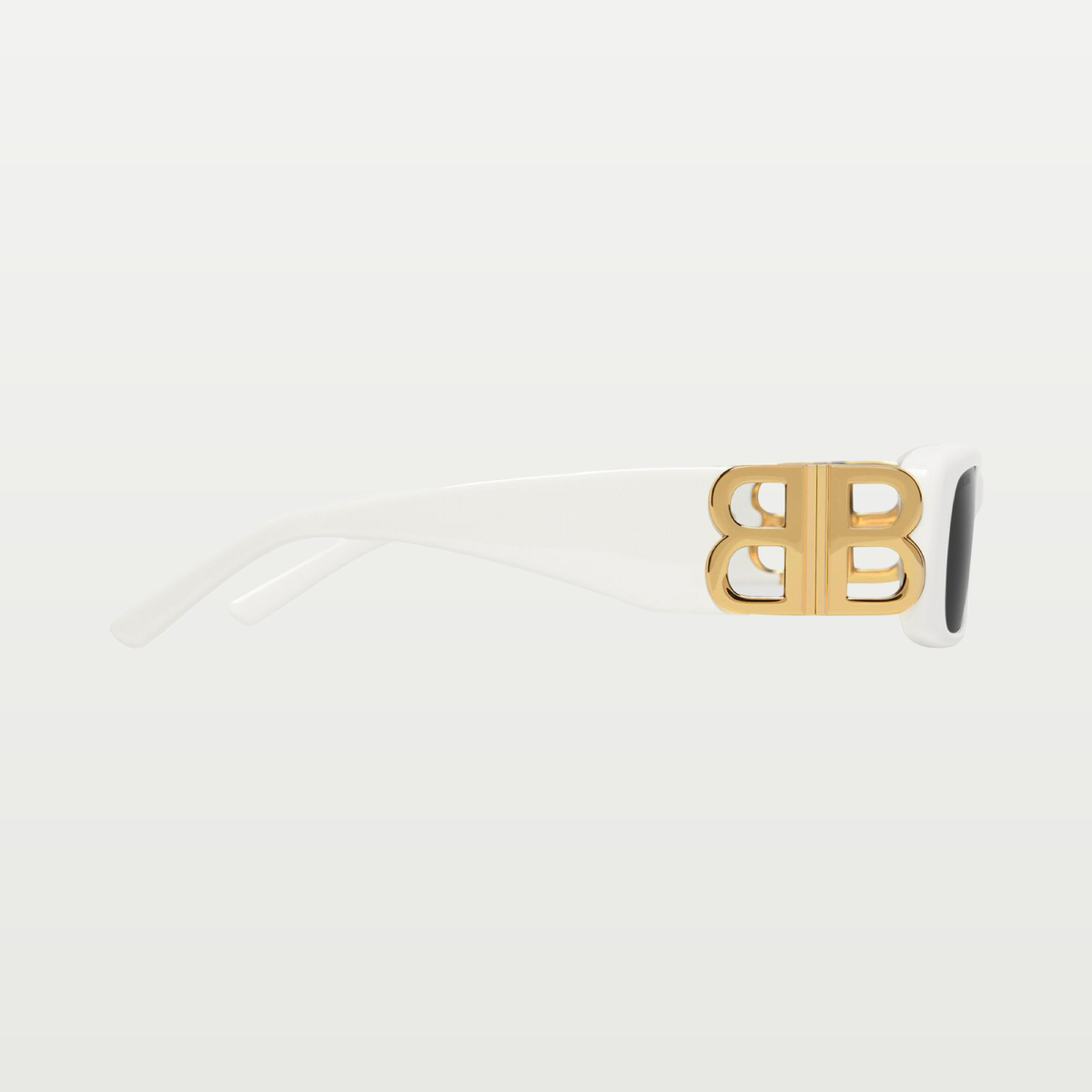 Balenciaga Women's Dynasty Rectangle Sunglasses in White