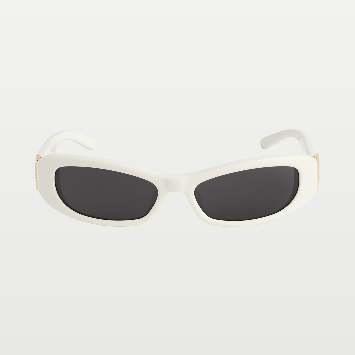 Balenciaga Women's Cosmo Rectangle Sunglasses in Off White