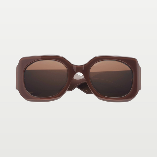 Emmanuelle Khanh Sunglasses 8065 — GLOSSY BROWN