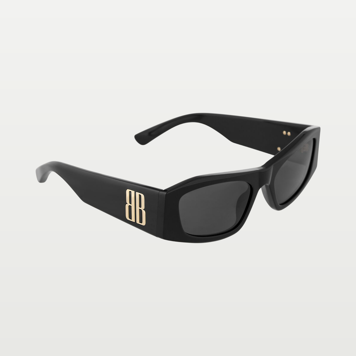 Balenciaga Women's Nano Rectangle Af Sunglasses in Black