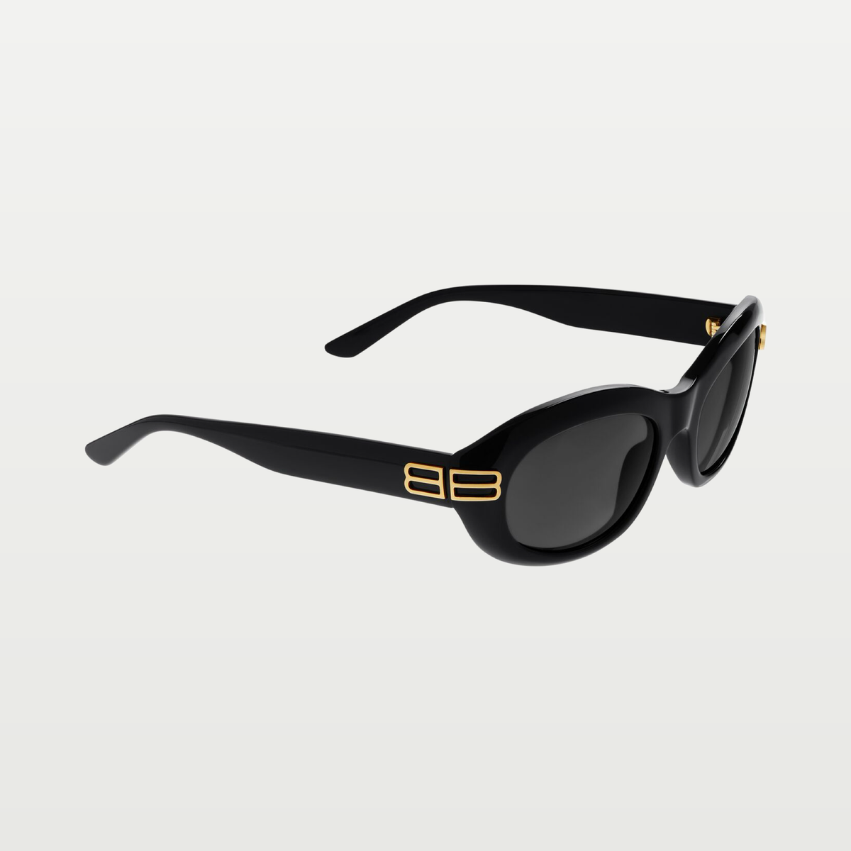 Balenciaga Women's Casino Round Sunglasses in Black