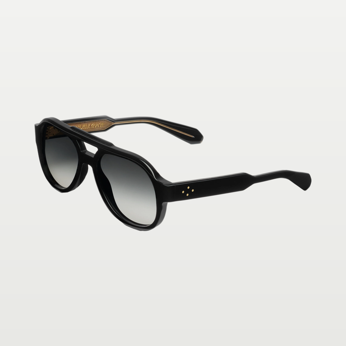 Emmanuelle Khanh Sunglasses ORION — ORGANIC CRYSTAL BLACK - GOLD