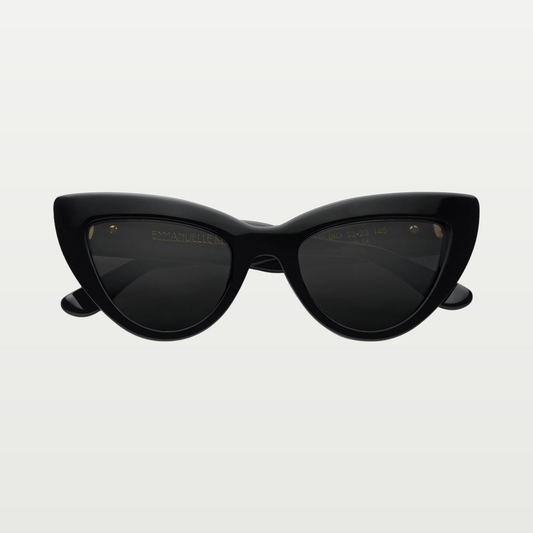 Emmanuelle Khanh Sunglasses CHERRY — BLACK GLOSSY