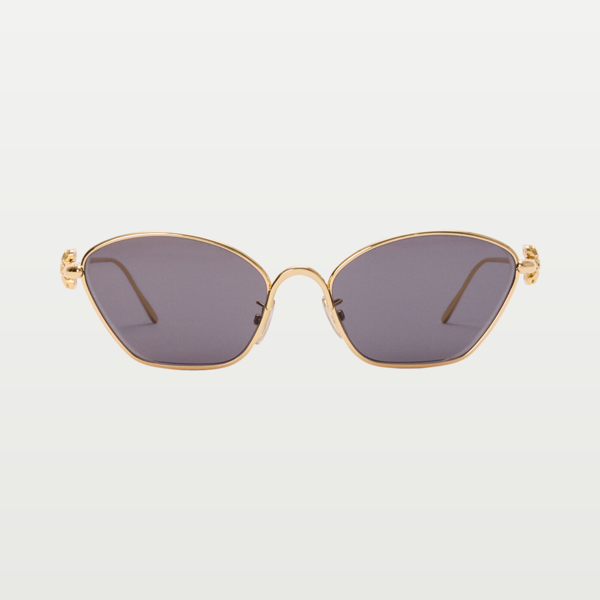 LOEWE Anagram Bombé Hexagon sunglasses in Smoke Moka