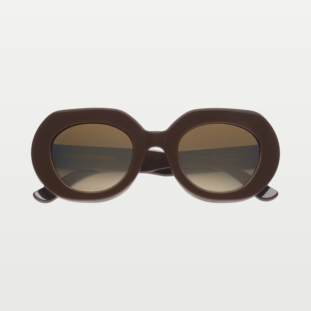 Emmanuelle Khanh Sunglasses LOVE — CHOCOLATE LACQUER
