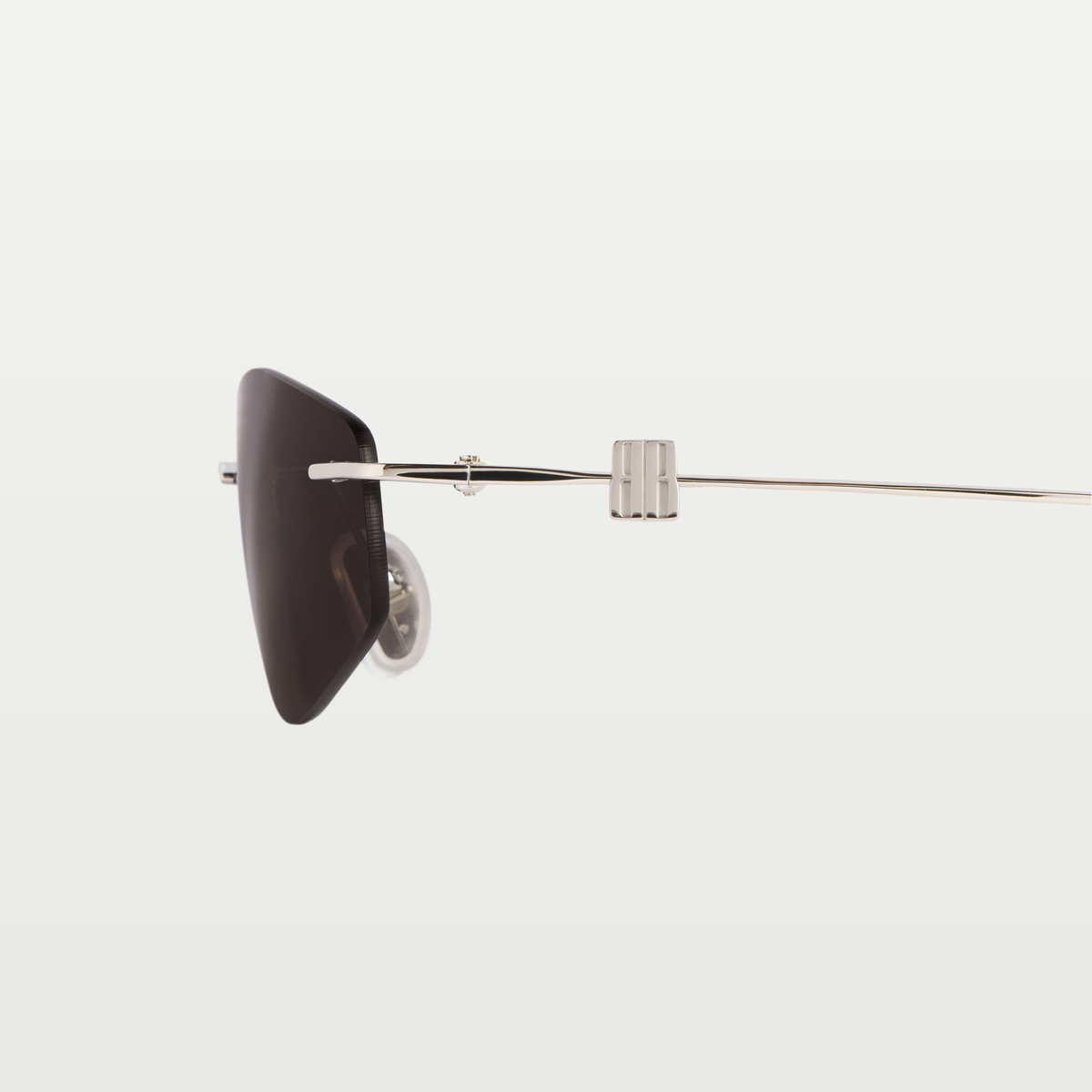 Balenciaga Women's Nano D-frame Sunglasses in Silver