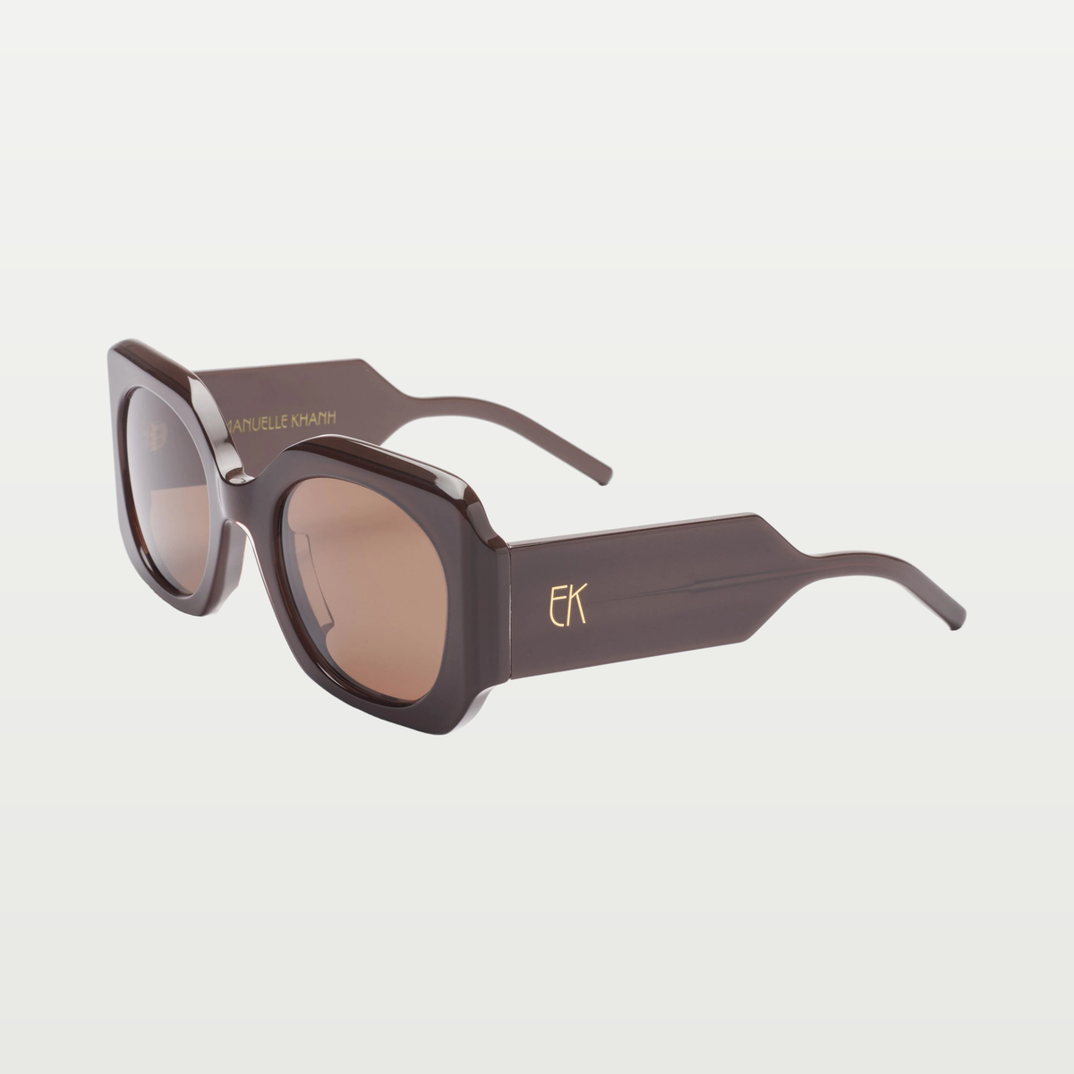 Emmanuelle Khanh Sunglasses 8065 — GLOSSY BROWN