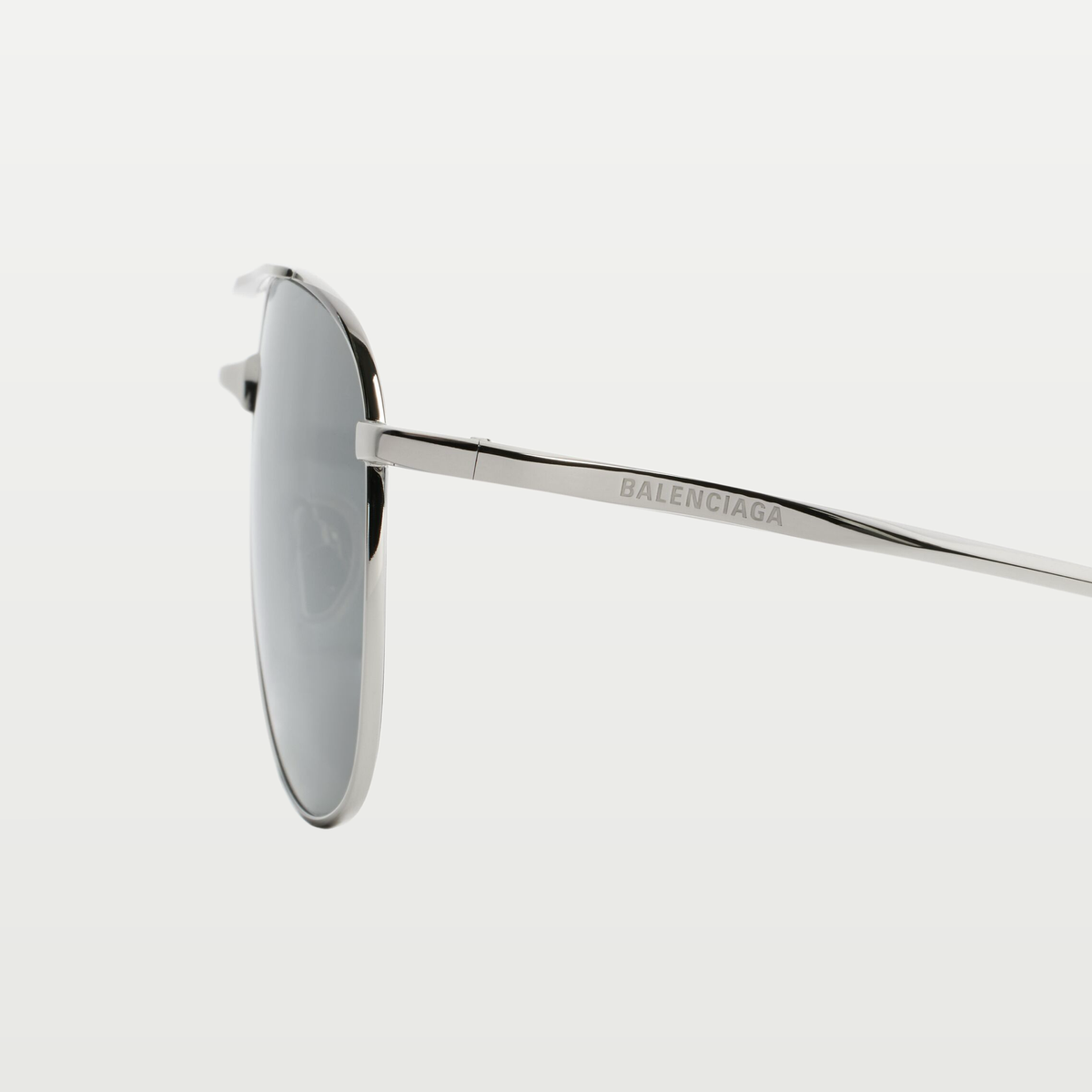 Balenciaga Men's Monday Pilot Sunglasses in Light Ruthenium