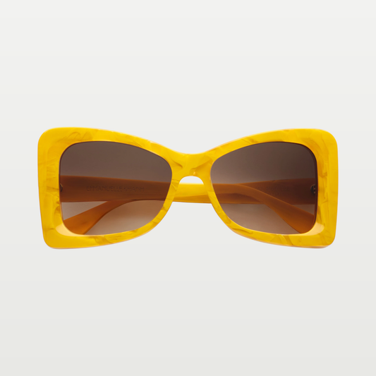 Emmanuelle Khanh Sunglasses TANGO — YELLOW MOIRAGE
