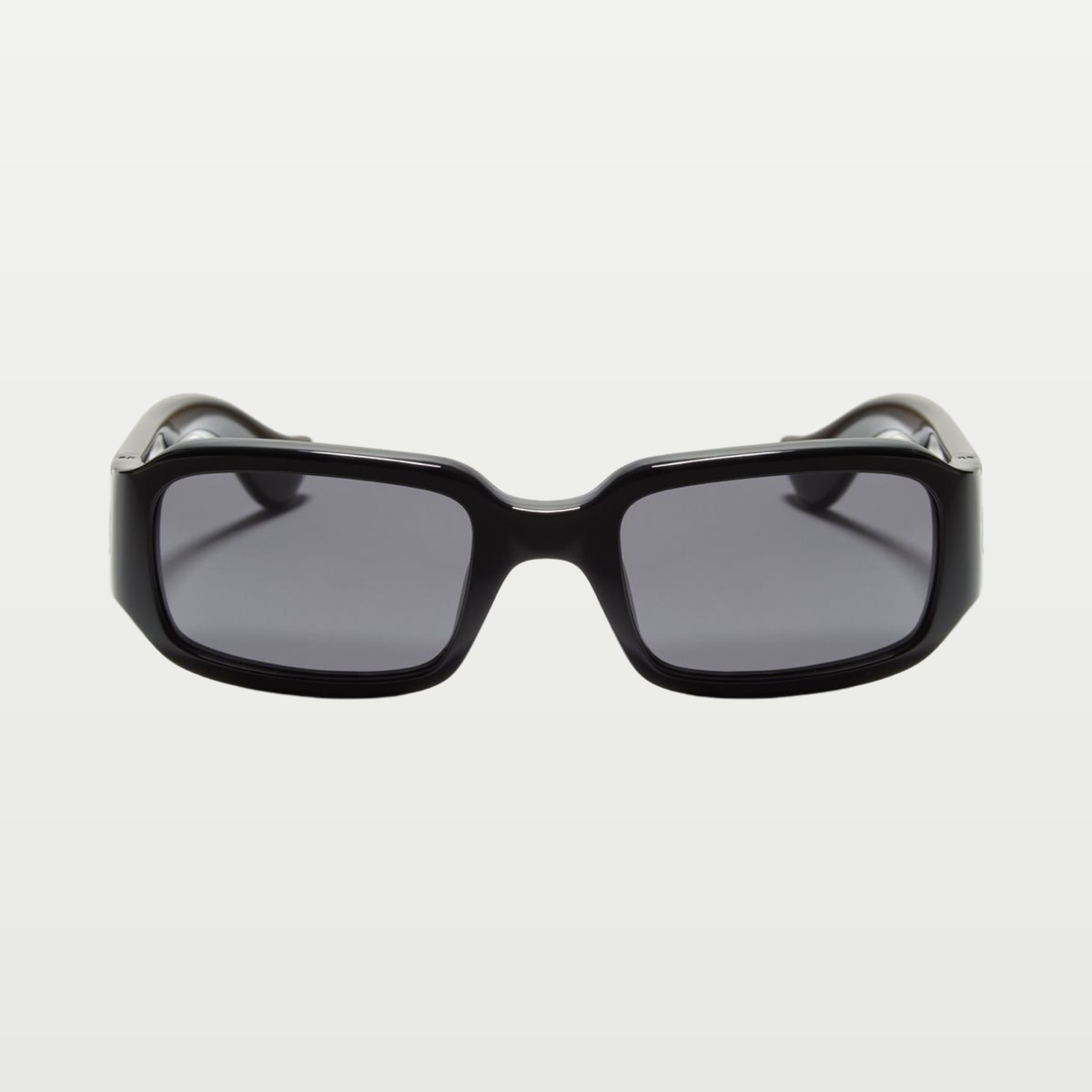 Valentino Rectangular Acetate Eyewear — BLACK/GRAY