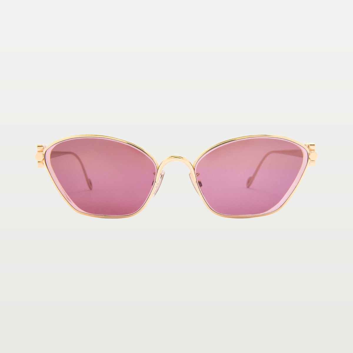 LOEWE Anagram hexagonal sunglasses in Burgundy