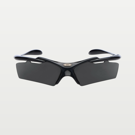 Balenciaga Turbo Rectangle Sunglasses in Black