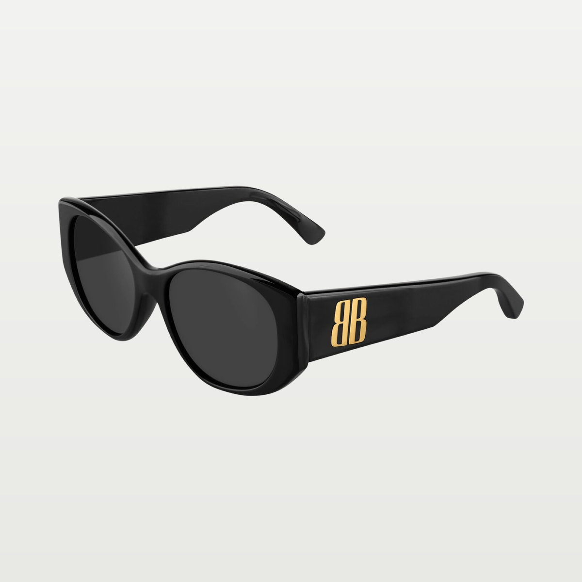 Balenciaga Women's Nano Round Sunglasses in Black