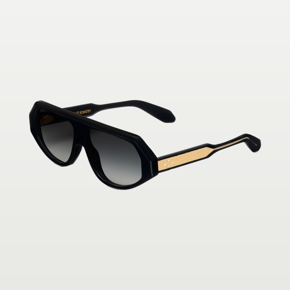 Emmanuelle Khanh Sunglasses OZONE — ORGANIC CRYSTAL BLACK - GOLD