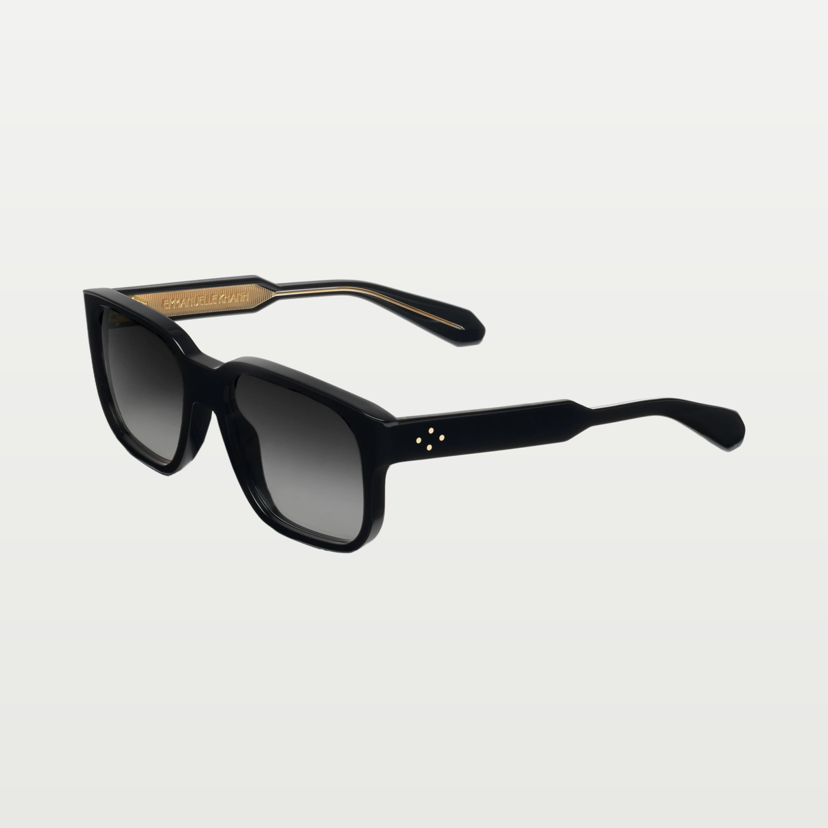 Emmanuelle Khanh Sunglasses RUSH — ORGANIC CRYSTAL BLACK - GOLD